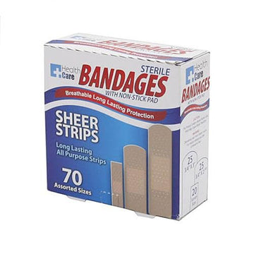 GREAT LAKES SELECT Adhesive Bandages – 70 Count First Aid Bandage Pack for Minor Cuts and Scrapes