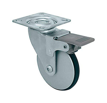 Shepherd 3 in. Dia. Swivel Aluminum/Polyurethane Caster 77 lb.