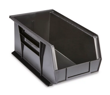 S-12419 HOPPER BIN 15x8x7 BLACK USED