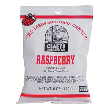 Claeys Old Fashioned Hard Candies - Raspberry - 6oz - 2Pack