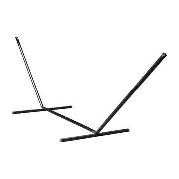 Bliss Hammocks BHS-417BK 15' Hammock Stand w/Hanging Hooks, Indoor/Outdoor, Patio, Balcony, Fits Hammocks 15 Ft or Shorter, Galvanized, Weather Resistant & Rust Resistant, 500 Lbs Capacity, Black