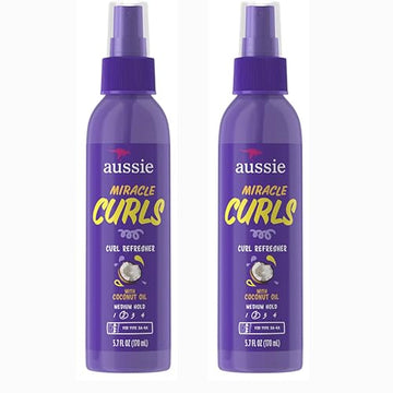 Aussie Miracle Curls Curl Refresher Maximum Hold 5.7 Ounce (170ml) (Pack of 2)