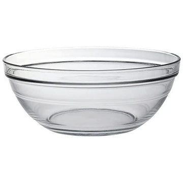 Duralex Made In France - Lys Stackable Clear Glass Bowl, 1-1/2 Quarts 8 Inches