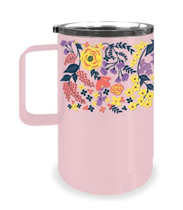 Wild Eye Designs Iceware XL Double Wall Vacuum Insulated Stainless Steel Coffee Mug 20 fl. oz Pink Floral…