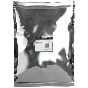 Frontier Co-op Summer Savory Leaf, Cut and Sifted, 1lb Bulk Bag - Aromatic Herb for Sausages, Beans, Stuffing, and Culinary Seasoning