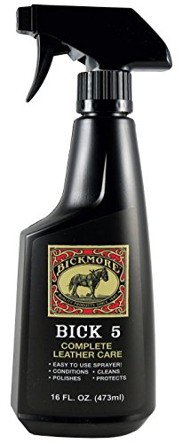 Bick 5 Leather Cleaner Conditioner Spray 16 fl oz, For All Leather Goods, USA Made