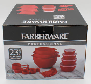 FARBERWARE PRO 23PC PREP BAKING SET - RED NI