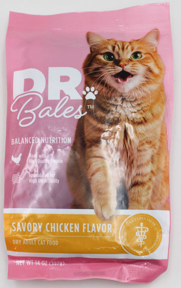 DR.BALES DRY CAT FOOD CHICKEN FLAVOR 14oz. EXP - 2/14/2027