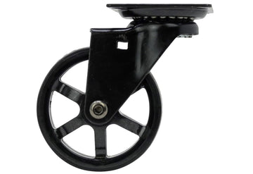 Shepherd Hardware Polyurethane/Aluminum 3 in. Dia. Swivel Caster Black 100 lb. (6275)
