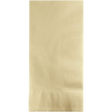 Creative Converting Touch of Color 100 Count 2-Ply Paper Dinner Napkins, Ivory , 16" x 16" - 279161