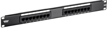 TRENDnet 16-Port Cat6 Unshielded Patch Panel,Rackmount, 1U 19", Cat3,Cat4,Cat5,Cat5e,Cat6 Compatible, 250Mhz Connection, Ideal for Copper Gigabit Ethernet Connections, Black, TC-P16C6