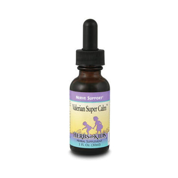 Herbs for Kids Valerian Super Calm Nerve Support Drops - Liquid Valerian Root Supplement, Natural Extract Blend of Chamomile, Wood Betony, & Fennel Seed, Alcohol-Free Tincture for Toddlers - 1 fl oz