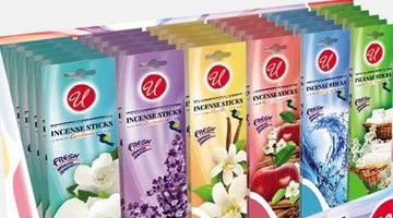 UDC Incense Sticks - 6 Flavors - 264 Sticks