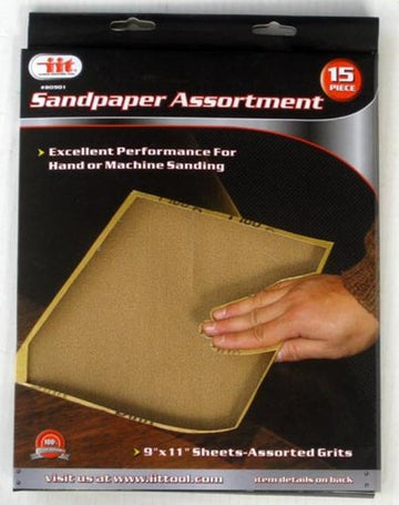 IIT 80901 Sandpaper Assorted Grits