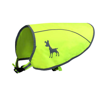 Flexi Alcott Essentials Visibility Dog Vest, Medium, Neon Yellow with Reflective Accents,APL ES MD DV