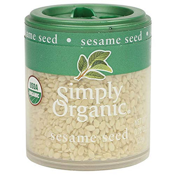 Simply Organic Sesame Seed Whole Certified Organic, 0.78-Ounce Containers (Pack of 6)