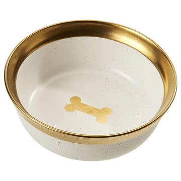 SPOT Malibu Dish -Round Ceramic Food/Water Bowl with High Walls for Pets, Ideal for Small Dogs, Cats, Reptiles, Large Birds, 5in, 1.75 Cup (14oz)