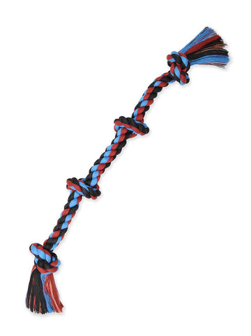 Mammoth Flossy Chews Color Rope Tug – Premium Cotton-Poly Tug Toy for Dogs – Interactive Dog Rope Toy – Tug Dog Chew Toy