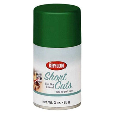 Krylon KSCS046 Short Cuts Aerosol Spray Paint, Gloss Leaf Green, 3 Ounce