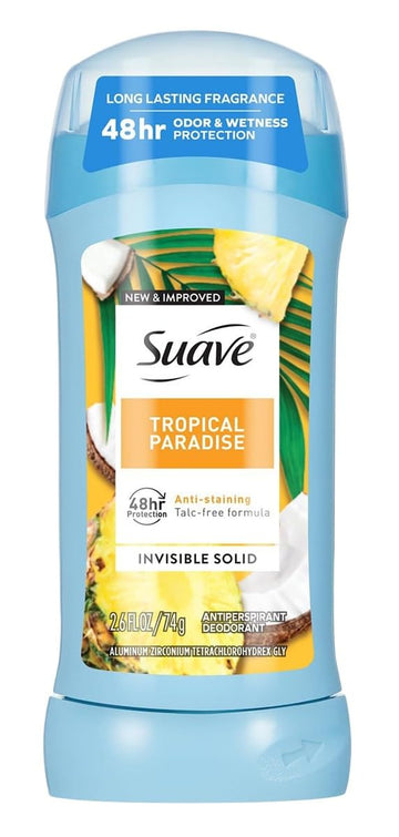 Suave, Antiperspirant Deodorant Tropical Paradise, 2.6 Ounce