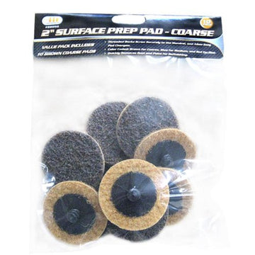 IIT 82050 2-Inch Roll Lock Surface Prep Pad Coarse Grit, 10-Piece