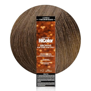 L'Oréal Technique HiColor Browns & Blondes Permanent Hair Color - Lifts Dark Hair in One Step, No Brassiness, Rich, Smooth Creme Formula, Intense, Long-Lasting Color, Hicolor Cool Light Brown