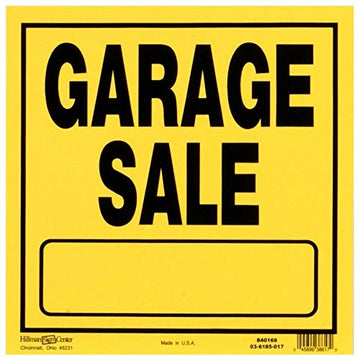 Hillman 840170 for Rent Sign with Space for Fill in, Yellow and Black Heavy Duty Plastic, 11x11 Inches 1-Sign