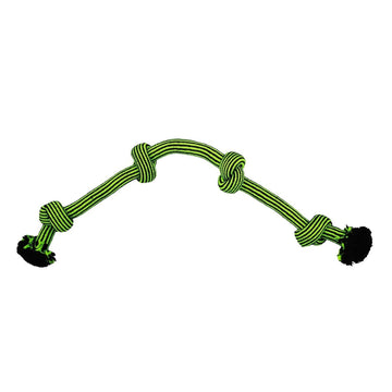 Jolly Pet Knot-N-Chew 4 Knot Green/Black Small/Medium