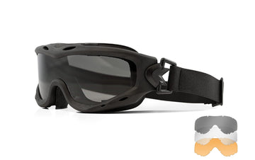 Black Matte Spear Goggles - 3 Lens Set by Wiley X