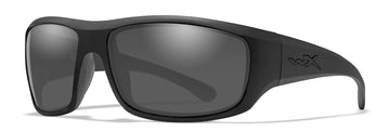 Wiley X WX Omega Sunglasses, Safety Glasses for Men and Women, UV Eye Protection for Shooting, Fishing, Biking, and Extreme Sports, Matte Black Frames, Tinted Lenses