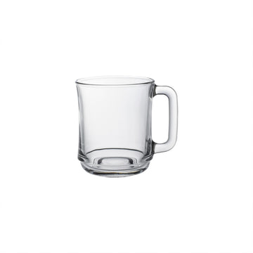 Duralex Empilable Mug, 10.875 oz, Clear Glass