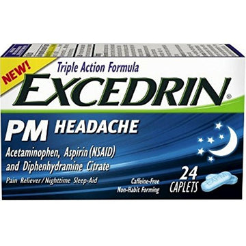 Excedrin PM Headache Caplets-24 ct