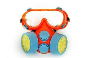 IIT 91440 Twin Cartridge Respirator with Safety Goggles