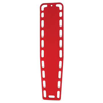 Kemp USA Spine Board for Water Rescue - X-Ray Translucent & Waterproof - with 21 Handholds & 8 Strapping Pins, 700lbs Capacity - Survival Kit & Emergency Supplies for Emergency Rescue - Red