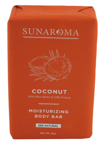 Sunaroma Soap Bar Coconut Shea Butter + Milk Protein 8 Ounce (Pack of 6)