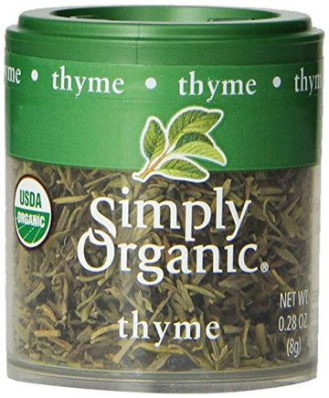 Simply Organic Whole Thyme Leaf, Certified Organic | 0.28 oz | Thymus vulgaris L.