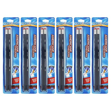 Paper Mate American Blue Woodcase Checking Pencils (Pack of 12)