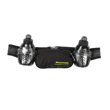 Nathan Running Belt / 2 Flasks Hydration Belt QuickStart Plus 20. No Bounce.