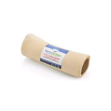 Barkworthies 5-6 Inch Stuffed Shin Bone - Single Count (Pack of 1) - Carrot, Pumpkin, Sweet Potato Blend, Savory Snack