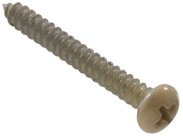 The Hillman Group 853072 Shelf Bracket Screw- Almond Finish 12-Pack
