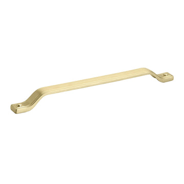 Amerock | Kitchen Cabinet Pull | Matte Gold | 5-1/16 in (128 mm) Center-to-Center | Jolene | 1 Pack | Furniture Hardware | Cabinet Handle | Bathroom Drawer Pull