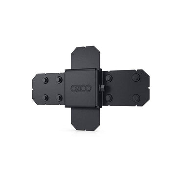 OZCO Ironwood Rafter Seam Connectors, 2" x 5", Steel, Powder Coated Finish, Black, 2 Pieces