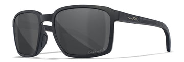 Wiley X WX Alfa Captivate Polarized Sunglasses, Safety Glasses for Men and Women, UV Eye Protection for Shooting, Fishing, Biking, and Extreme Sports, Matte Black Frames, Grey Lenses