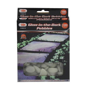 IIT 30610 Glow in The Dark Pebbles, 100-Piece