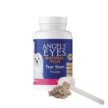 ANGELS' EYES NATURAL PLUS Tear Stain Prevention Beef Powder for Dogs | All Breeds | No Wheat No Corn | Daily Support for Eye Health | Proprietary Formula |Limited Ingredients | Net Content 75g