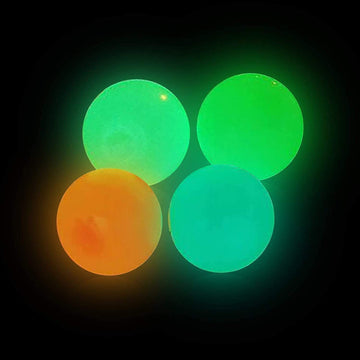 Neon Knight Glow-in-The-Dark Sticky Balls - 4 per Pack