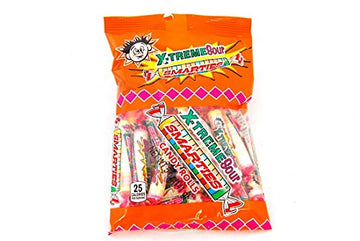 Smarties Sour X-Treme Sugar Candy | Gluten Free Peanut Free Dairy Free | Celiac Friendly | Made by America's Favorite Bulk Candy Individually Wrapped Halloween Treat - 5 oz Bag (Pack of 3)