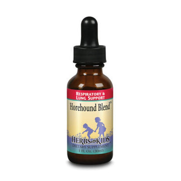 Herbs for Kids Horehound Blend - Wellness Support Tincture with Mullein Leaf, Astragalus, Horehound Herb, Sage & More - Herbal Supplement for Children - Easy to Take, Unflavored Drops - 1 oz Liquid