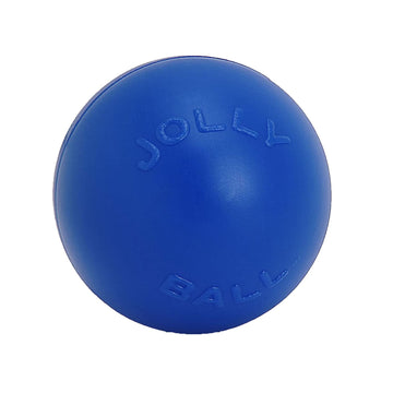 Jolly Pets Push-n-Play Ball Dog Toy, 6 Inches/Medium, Blue (306)