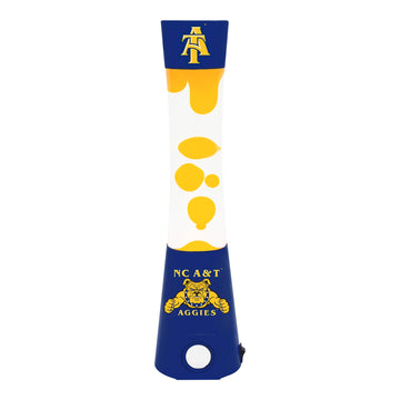 Sporticulture NCAA NC A&T Aggies 16.5" Magma Lamp with Built-in Speaker & Standard Outlet Connection - Ideal Fan Gifts & Home or Office Decoration